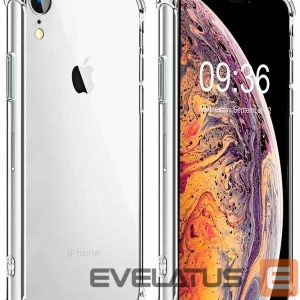 Back panel cover Evelatus Apple iPhone XR Military Shockproof Silicone Case TPU Transparent