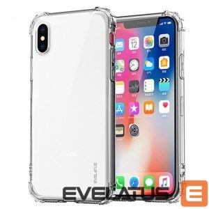Back panel cover Evelatus Apple iPhone 7/8/SE2020/SE2022 Military Shockproof Silicone Case TPU Transparent