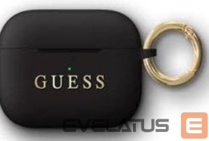 Headphone case Guess Apple Silicone Cover for Airpods Pro Black