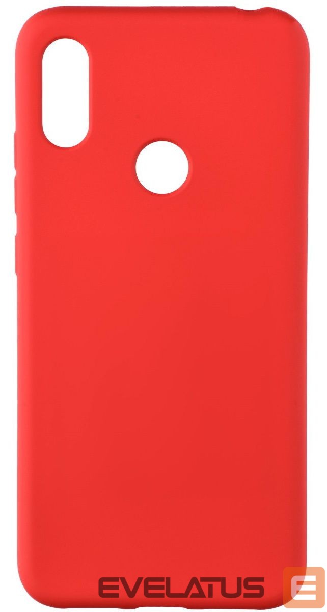 Back panel cover Evelatus Huawei Y6s 2019 Soft Touch Silicone Red