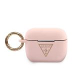 Headphone case Guess  AirPods Pro Triangle Silicone Case Pink