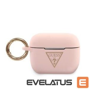 Headphone case Guess  AirPods Pro Triangle Silicone Case Pink