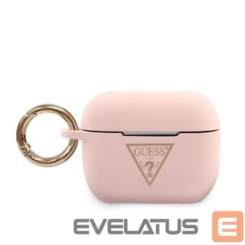 Headphone case Guess AirPods Pro Triangle Silicone Case Pink