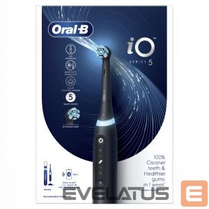 Toothbrush Oral-B  Electric Toothbrush iO5 Rechargeable, For adults, Number of brush heads included 1, Matt Black, Number of teeth brushing modes 5 