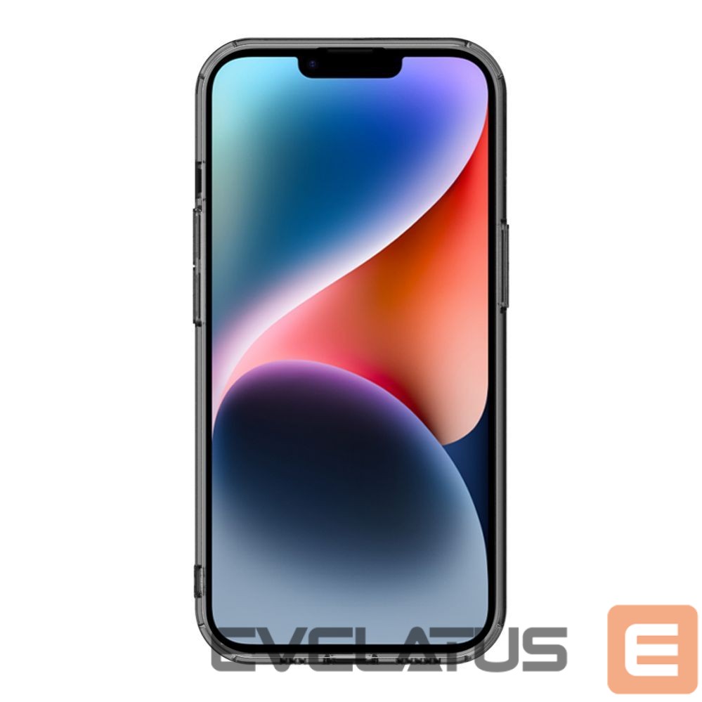 Back panel cover Evelatus Apple iPhone 15 Clear Case With MagSafe and Camera Protection Transparent Black