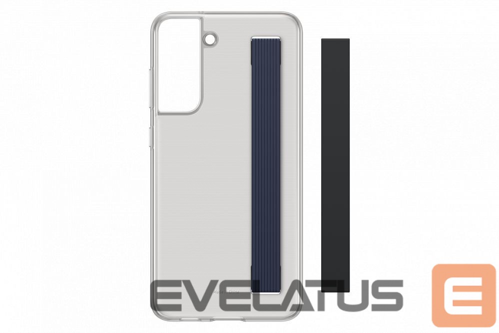 Back panel cover Samsung Galaxy S21 FE Clear Strap Cover Case Dark Gray