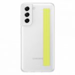 Back panel cover Samsung  Galaxy S21 FE Clear Strap Cover Case White