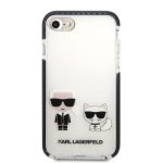 Back panel cover Karl Lagerfeld Apple iPhone 7/8/SE2020/SE2022 TPE Karl and Choupette Kryt White
