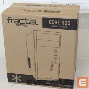 Computer case Fractal Design  SALE OUT.  Core 1100, Black  CORE 1100 Black, Micro ATX, DAMAGED PACKAGING, Power supply included No 