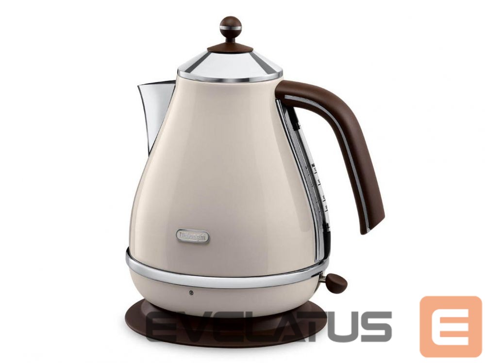 Teapot DeLonghi KBOV 2001.BG Standard kettle 2000 W 1.7 L Stainless steel 360° rotational base Beige