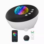 LED Spotlight Elight  J1 Aurora projector with atmosphere sounds & Bluetooth speaker Smart Wi-Fi Bluetooth App control White