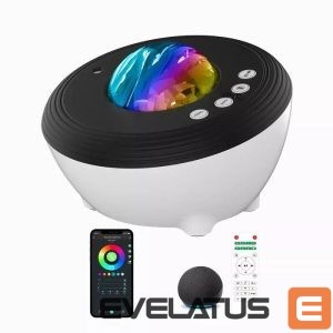 LED Spotlight Elight  J1 Aurora projector with atmosphere sounds & Bluetooth speaker Smart Wi-Fi Bluetooth App control White