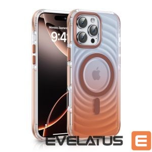 Back panel cover Evelatus Apple iPhone 15 EchoWave Clear MagSafe Pink