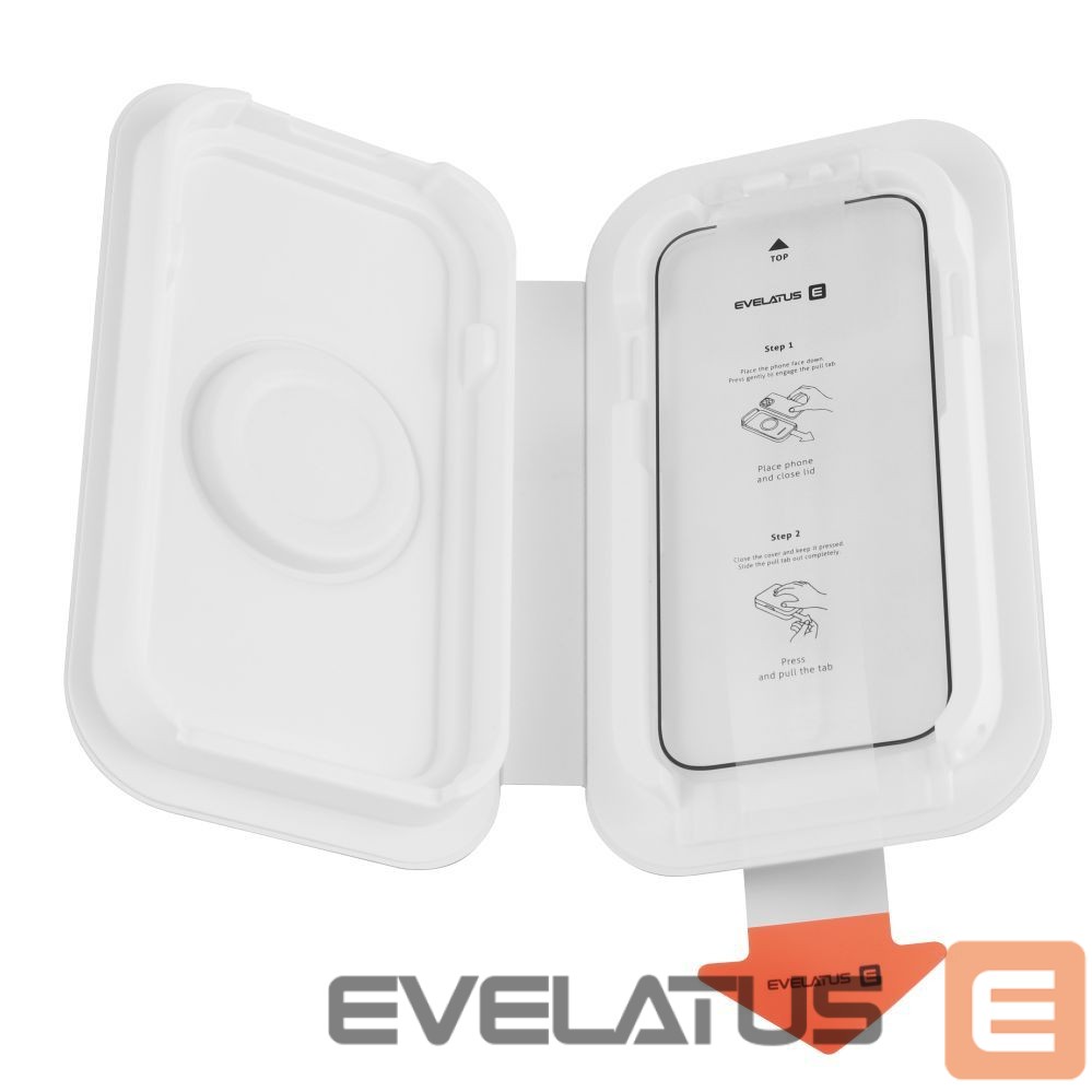 Protective glass Evelatus Apple iPhone 16 Pro Flip Glass Magic Easy Install Box - Screen Protector