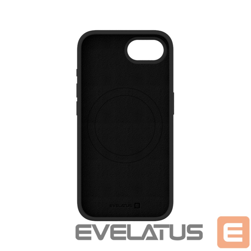 Back panel cover Evelatus Apple iPhone 17e Premium Magsafe Soft Touch Silicone Case Black