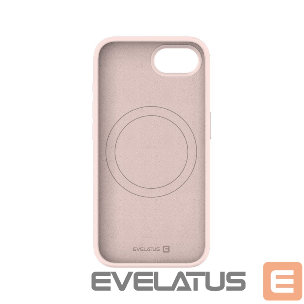 Back panel cover Evelatus Apple iPhone 17e Premium Magsafe Soft Touch Silicone Case Pink Sand