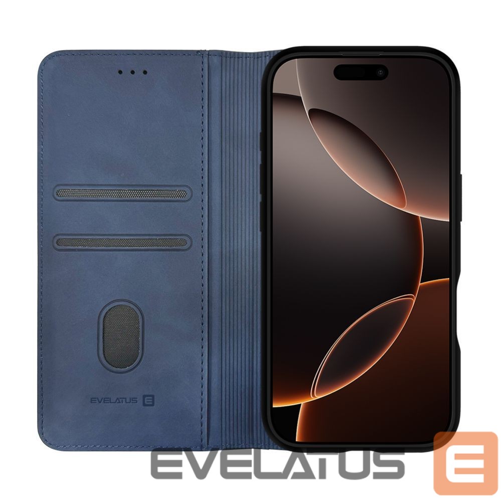 Book case Evelatus Apple iPhone 17 Book Case Blue