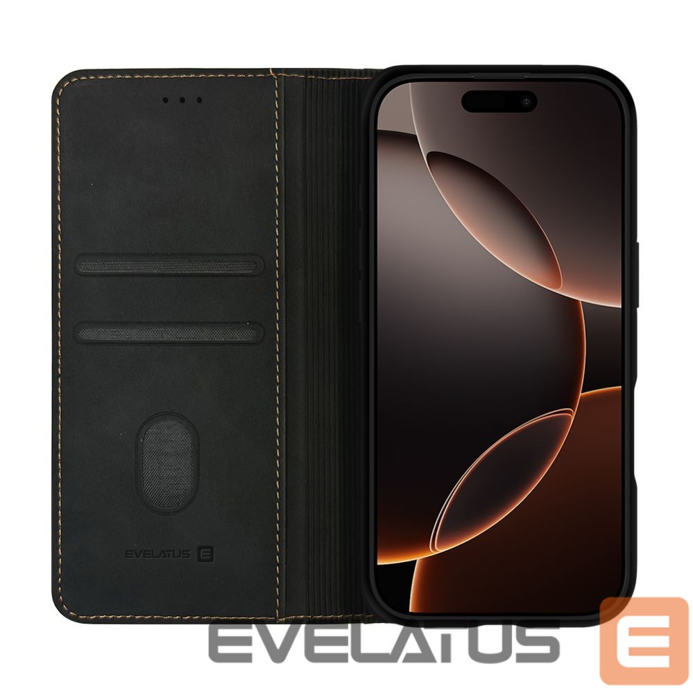 Book case Evelatus Apple iPhone 17 Pro Max Book Case Black