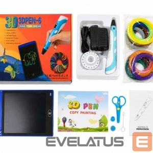 Toys iLike  Melt 3D Pen Kit Box Complete Set For 3D Printing Pen, 3D PEN-7-1 Set with Stencils 5m x 20 Colors Green