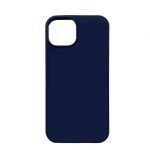 Back panel cover Connect Apple iPhone 12 / 12 Pro Premium Magsafe Soft Touch Silicone Case New Function Midnight Blue