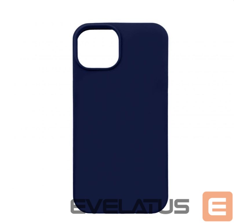 Back panel cover Connect Apple iPhone 12 / 12 Pro Premium Magsafe Soft Touch Silicone Case New Function Midnight Blue