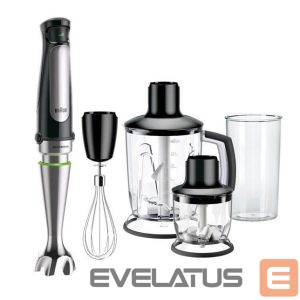 Mixers and blenders Braun  | MultiQuick 7 Hand Blender | MQ 7045X | Hand Blender | 1000 W | Number of speeds 6 | Chopper | Black/Stainless steel 