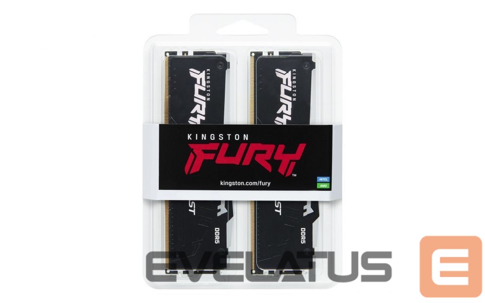 RAM DDR4 Kingston Fury Beast 16GB DDR5, 6000 MHz, CL30, 288-Pin, DIMM Kit (8GB x 2)