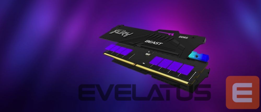 RAM DDR4 Kingston Fury Beast 16GB DDR5, 6000 MHz, CL30, 288-Pin, DIMM Kit (8GB x 2)
