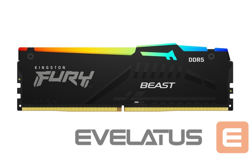 RAM DDR4 Kingston Fury Beast 16GB DDR5, 6000 MHz, CL30, 288-Pin, DIMM Kit (8GB x 2)