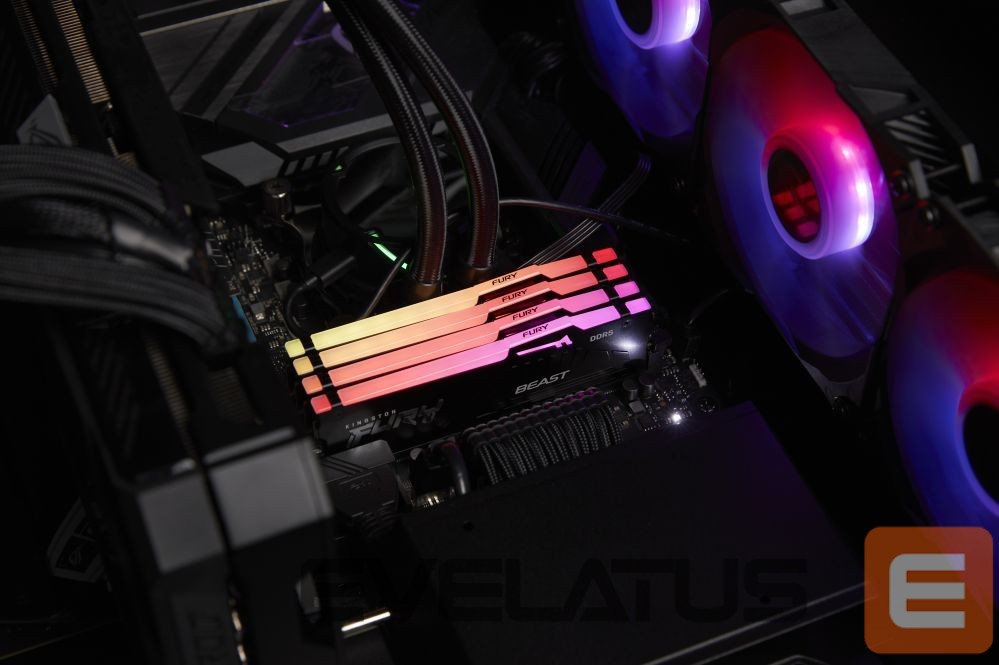 RAM DDR4 Kingston Fury Beast 16GB DDR5, 6000 MHz, CL30, 288-Pin, DIMM Kit (8GB x 2)