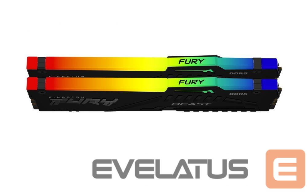 RAM DDR4 Kingston Fury Beast 16GB DDR5, 6000 MHz, CL30, 288-Pin, DIMM Kit (8GB x 2)