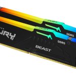 RAM DDR4 Kingston  Fury Beast 32GB DDR5, 6400 MHz, CL32, 288-Pin, DIMM Kit (16GB x 2) 