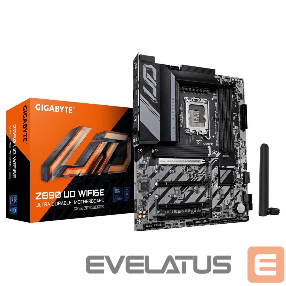 Motherboard for Intel processors Gigabyte Mainboard||Intel Z890|LGA 1851 (Socket V1)|ATX|RAM DDR5-SDRAM|4xSlots|Wi-Fi Yes|Bluetooth Yes|3xNumber of M.2 (M) slots|Z890UDWIFI6E1.2