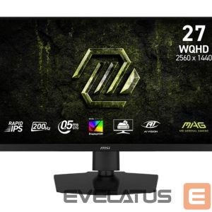 Monitor MSI  LCD Monitor||27 "|2560 x 1440 pixels|Wide Quad HD|Native aspect ratio 16:9|LCD|Flat|MAG274QPFE20 