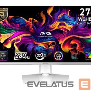 Monitor MSI  Monitor||26.5 "|2560 x 1440 pixels|Wide Quad HD|Native aspect ratio 16:9|QD-OLED|Flat|MAG272QPWQD-OLEDX28 