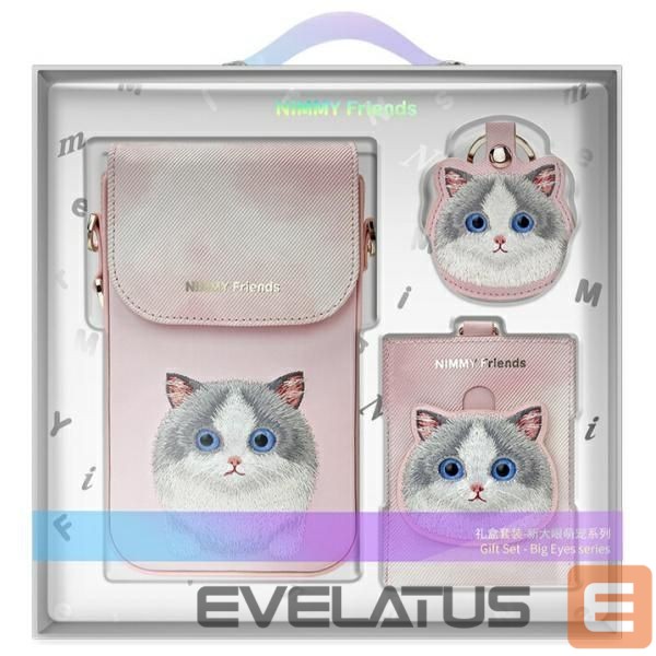 Other goods Nimmy Nimmy Big Eyed Pet 2.0 Cat 3-in-1 Phone Bag + Wallet + Tracker Case - Pink