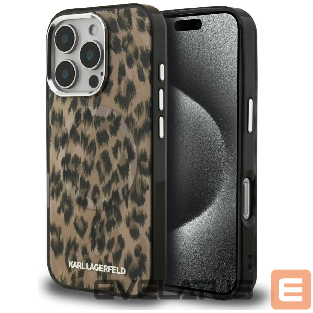 Other goods Karl Lagerfeld Karl Lagerfeld IML Leopard Pattern MagSafe Case for iPhone 16 Pro Max - Brown