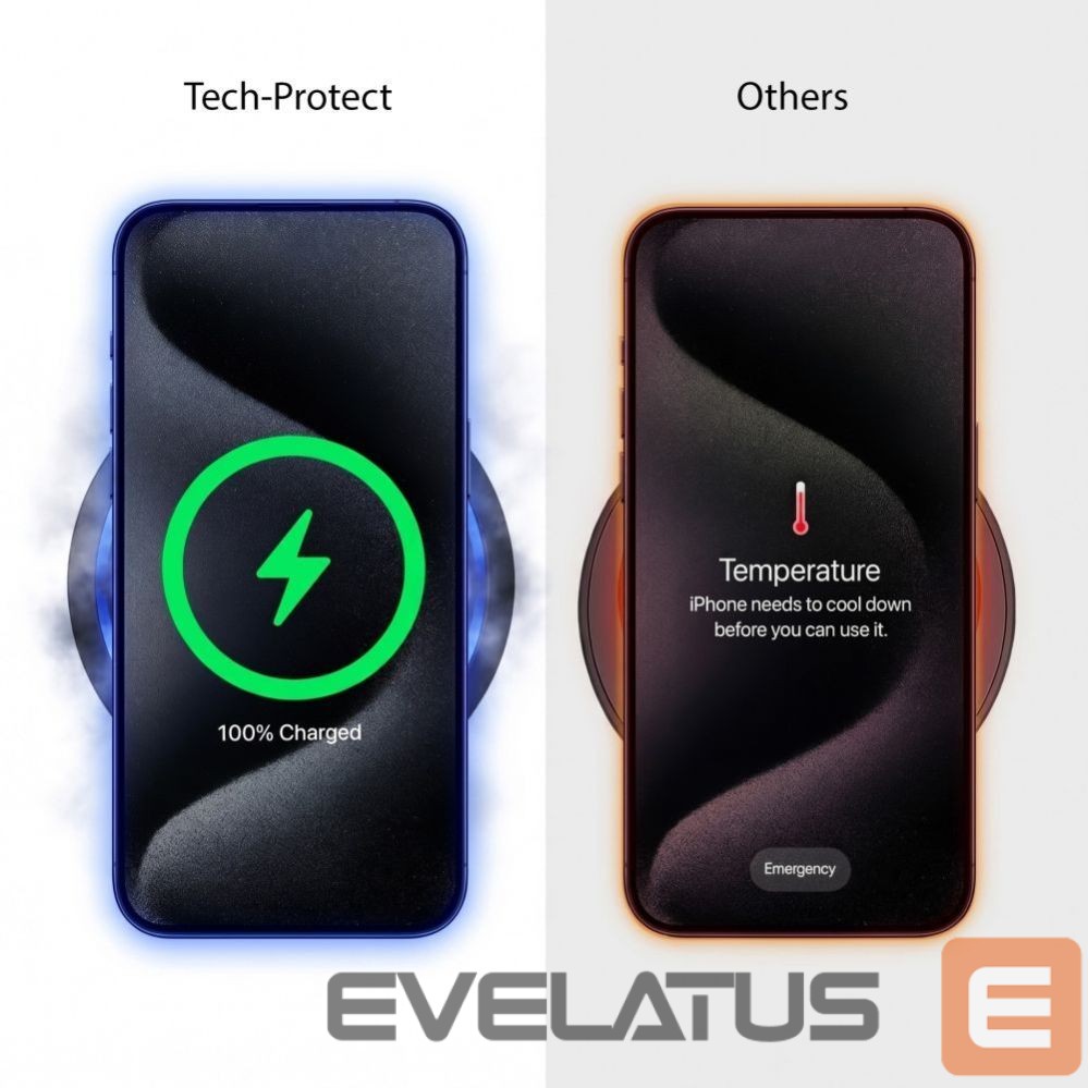 Other goods Tech-Protect Tech-Protect A51 MagSafe 3-in-1 25W QI2.2 Wireless Charger - Black