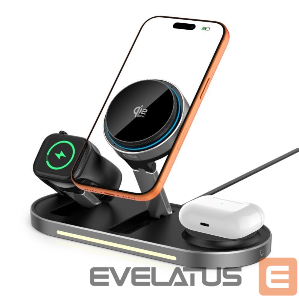 Other goods Tech-Protect Tech-Protect A51 MagSafe 3-in-1 25W QI2.2 Wireless Charger - Black