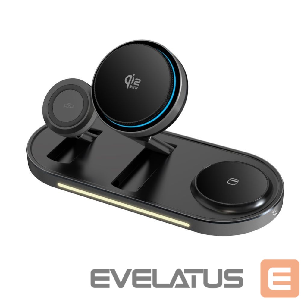 Other goods Tech-Protect Tech-Protect A51 MagSafe 3-in-1 25W QI2.2 Wireless Charger - Black