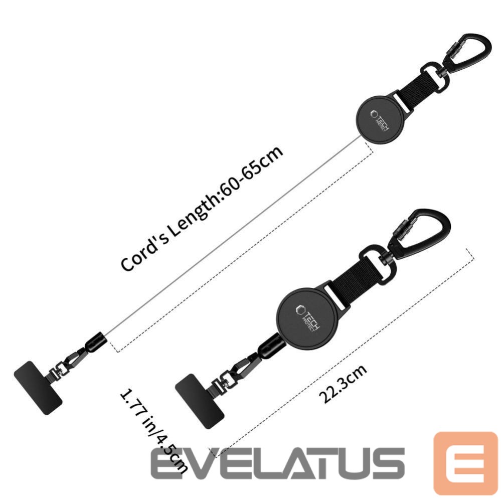 Other goods Tech-Protect Tech-Protect UrbanLoop Anti-Theft Phone Holder with Retractable Lanyard - Black