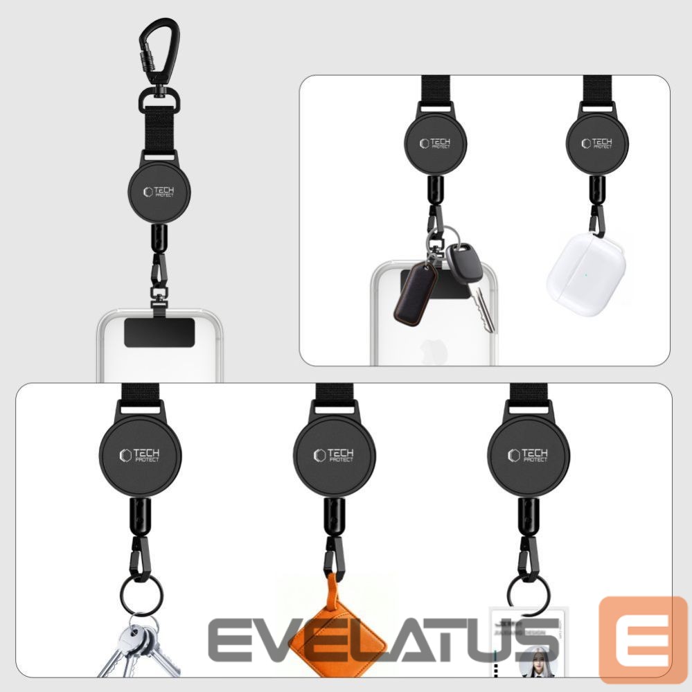 Other goods Tech-Protect Tech-Protect UrbanLoop Anti-Theft Phone Holder with Retractable Lanyard - Black