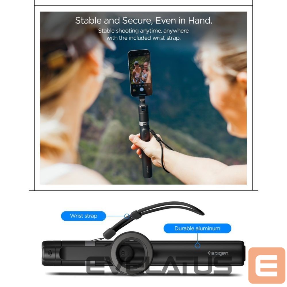 Other goods Spigen Spigen S582W Bluetooth Selfie Stick - Black