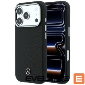 Other goods Mercedes-Benz  Mercedes Leather Semi Wrap Grill Pattern MagSafe Case for iPhone 17 Pro - Black 