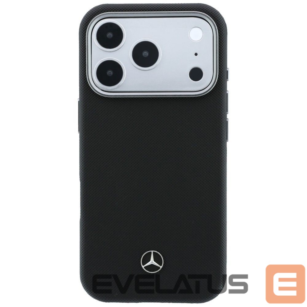 Other goods Mercedes-Benz Mercedes Leather Semi Wrap Wood Effect MagSafe Case for iPhone 17 Pro Max - Black