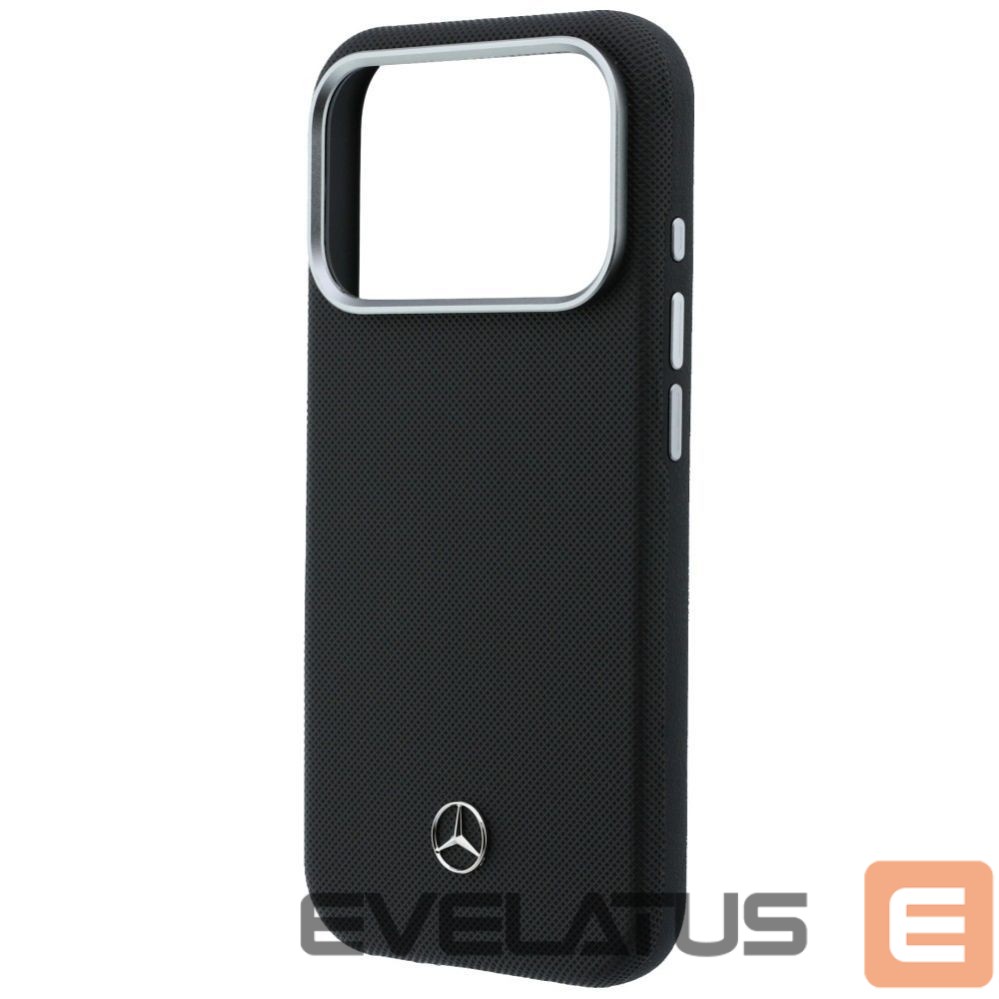 Other goods Mercedes-Benz Mercedes Leather Semi Wrap Wood Effect MagSafe Case for iPhone 17 Pro Max - Black