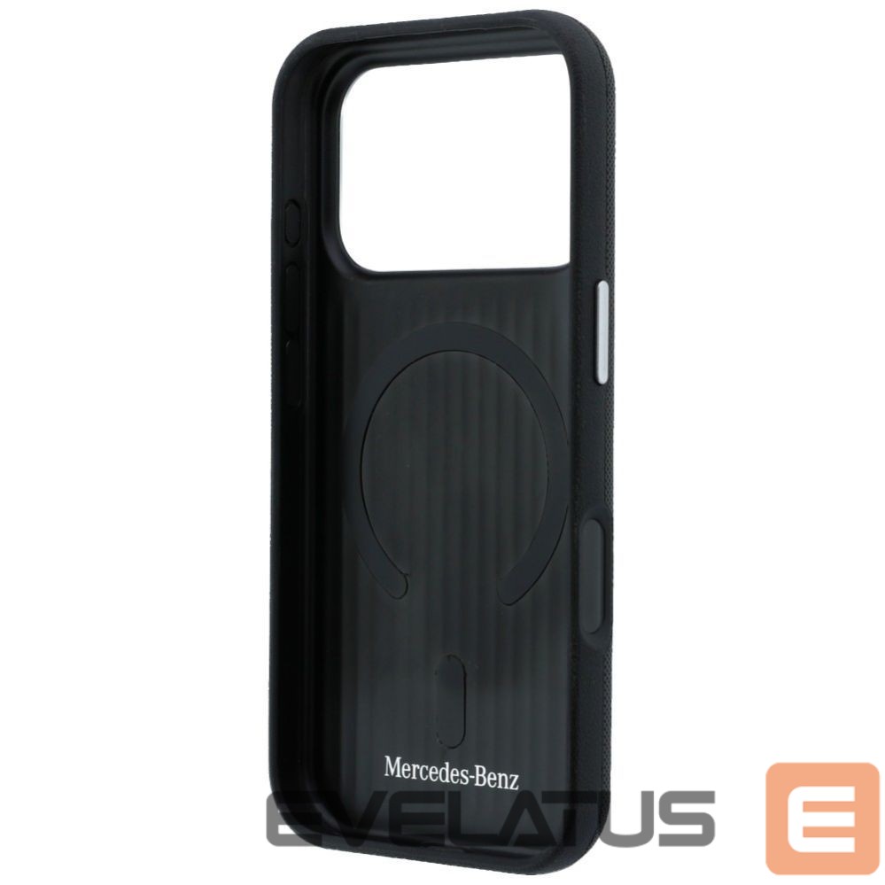 Other goods Mercedes-Benz Mercedes Leather Semi Wrap Wood Effect MagSafe Case for iPhone 17 Pro Max - Black