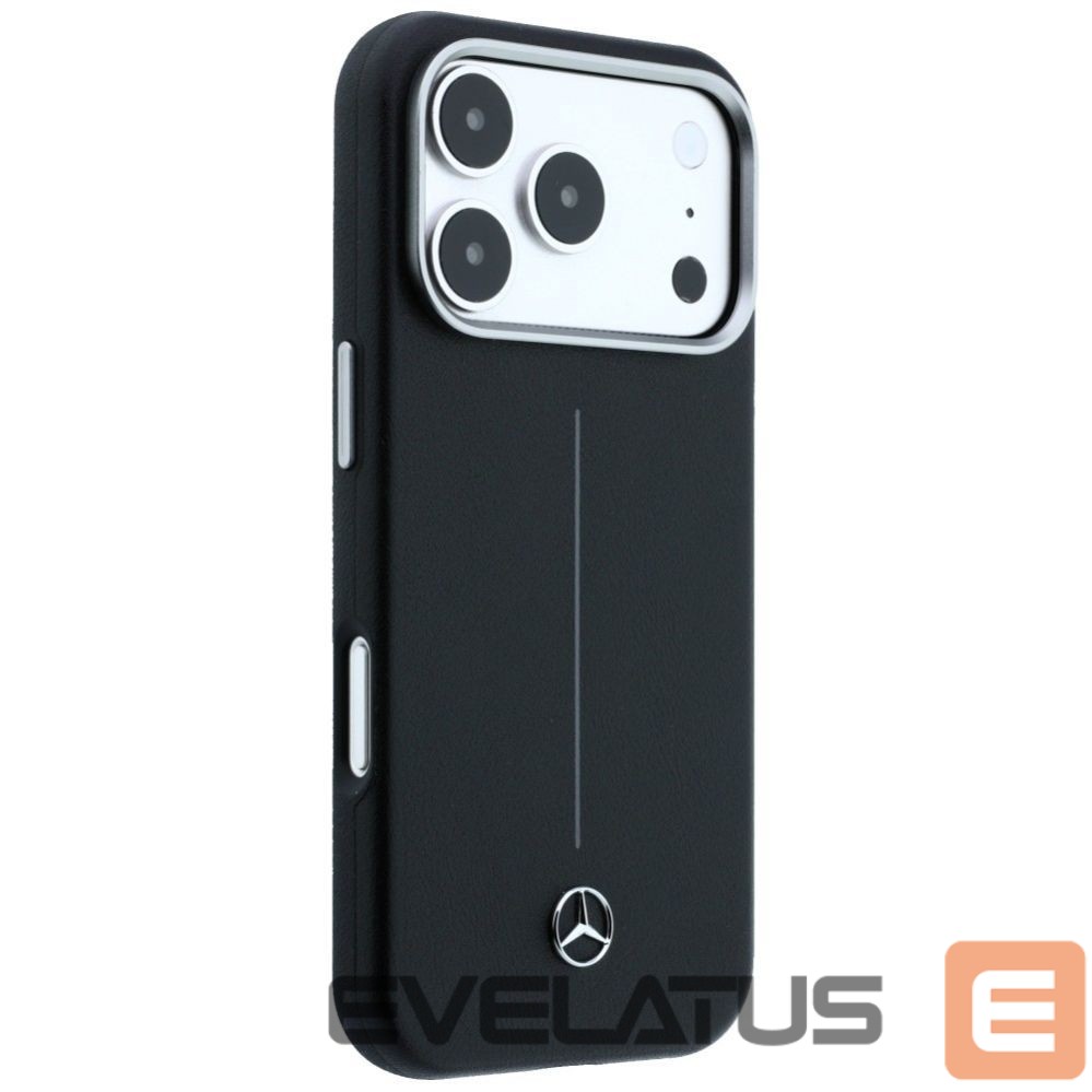 Other goods Mercedes-Benz Mercedes Leather Semi Wrap Iconic Line MagSafe Case for iPhone 17 Pro Max - Black