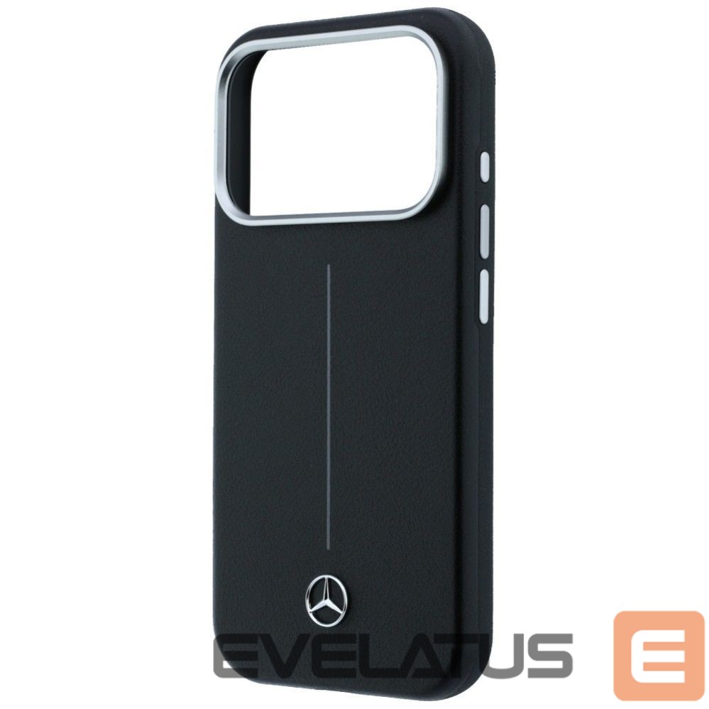 Other goods Mercedes-Benz Mercedes Leather Semi Wrap Iconic Line MagSafe Case for iPhone 17 Pro Max - Black