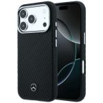 Other goods Mercedes-Benz  Mercedes Leather Semi Wrap Wood Effect MagSafe Case for iPhone 17 Pro - Black 